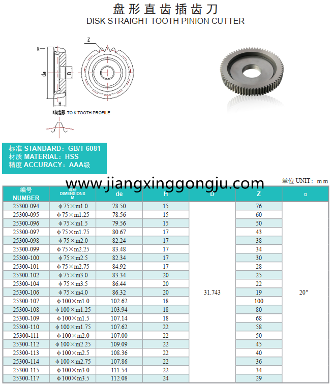 PCD75mm-100mm disk type gear shaping cutter.png